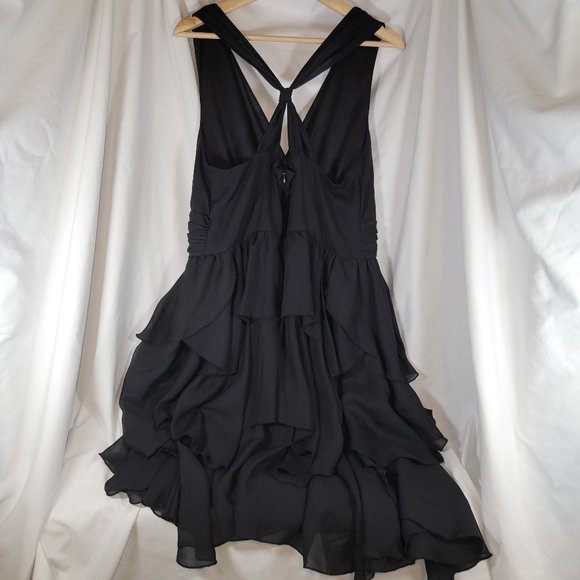 Lane Bryant Party Dress with tiered ruffles - Black - Size 16 - Lightweight - Picture 2 of 3